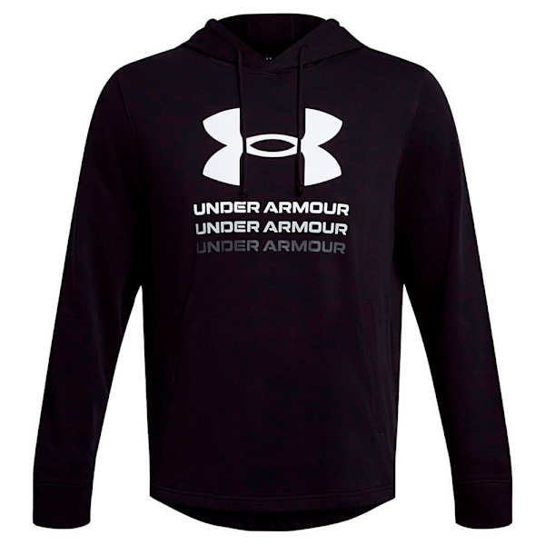 Under Armour Hættetrøje Rival Terry Graphic Sort M / Regular Mand