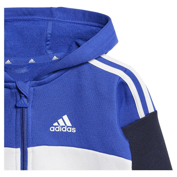 Adidas Tiberio 3 Stripes Colorblock Fleece Träningsdräkt Blå 3-6 Months Pojke