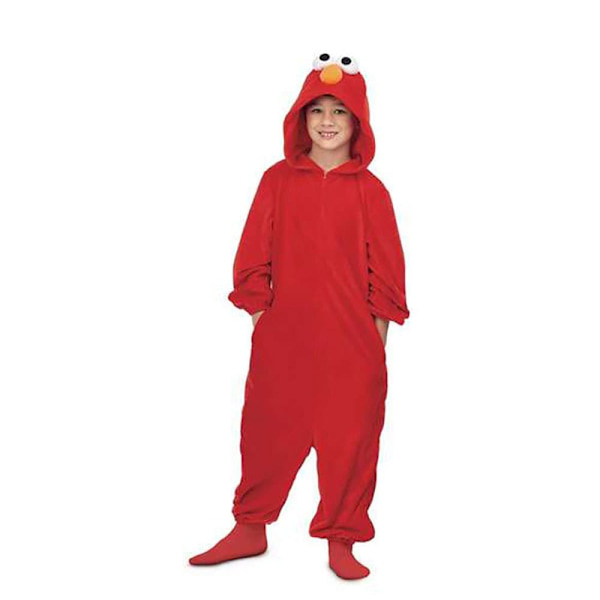 Viving Costumes Pyjamas Junior Custom Elmo Rød 5-6 Years