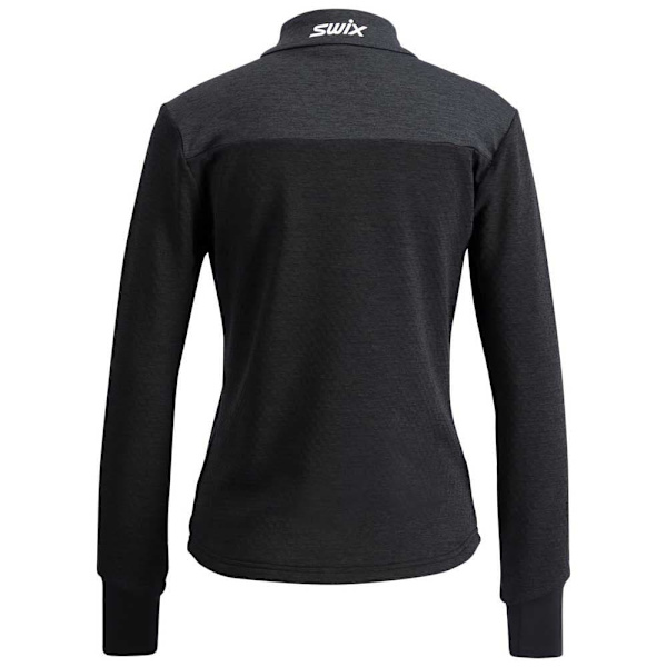 Swix Dynamic Fleece Med Halv Dragkedja Svart S Kvinna