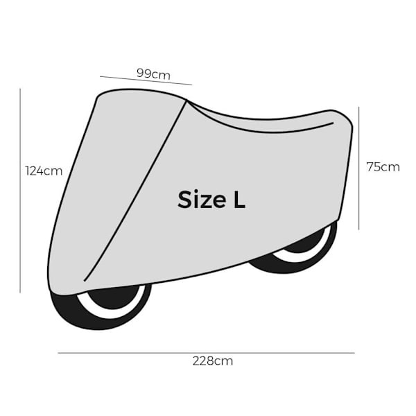 Dunlop Moto Cover 99612 228x124 Cm  L
