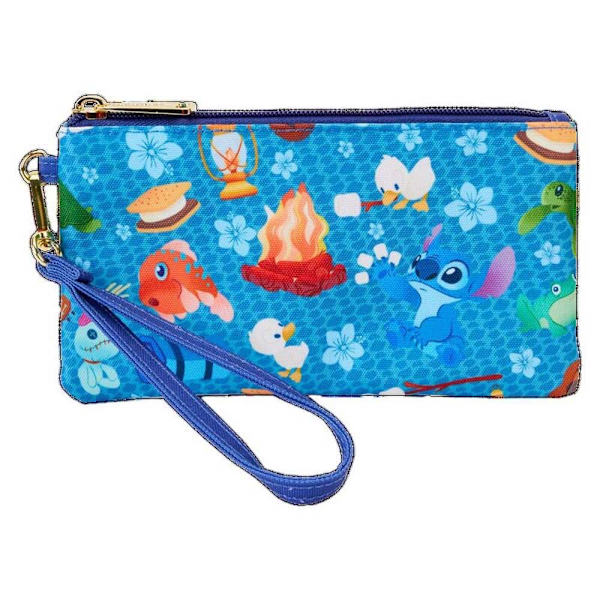 Loungefly Stitch And Scrump All-over Print Camping Plånbok Flerfärgad