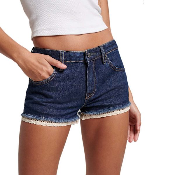 Superdry Vintage Denim Shorts Blå 25 Kvinna