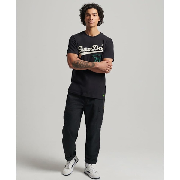 Superdry T-shirt Vintage Vl Interest Svart S Man