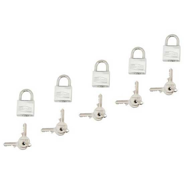 Euromarine Hänglås Set 30 Mm 5 Enheter