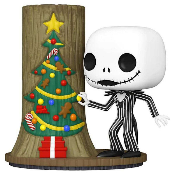 Funko Mardrömmen Innan Jul Pop Disney Deluxe 30:e Årsdag Domkraft Skellington Med Jul Dörr Flerfärgad