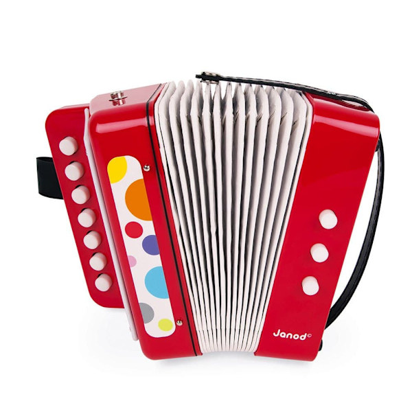 Janod Confetti Accordion Punainen 3-8 Years