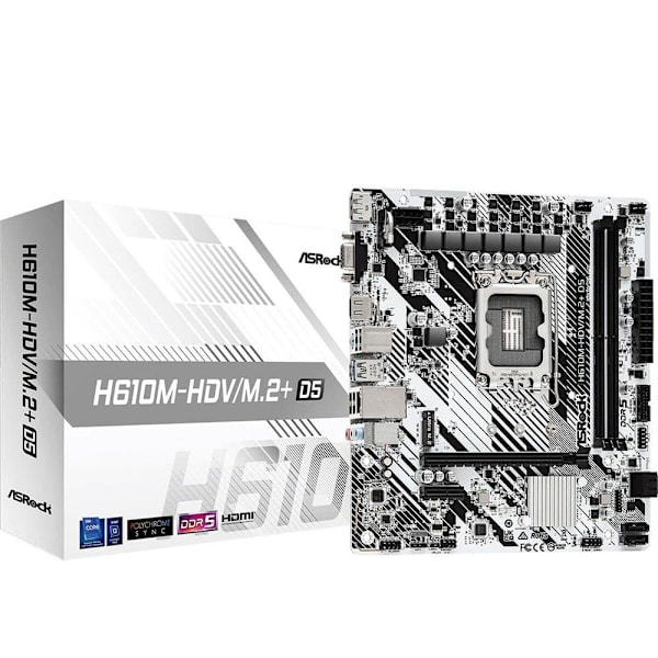 Asrock H610m-hdv/m.2+ D5 Emolevy