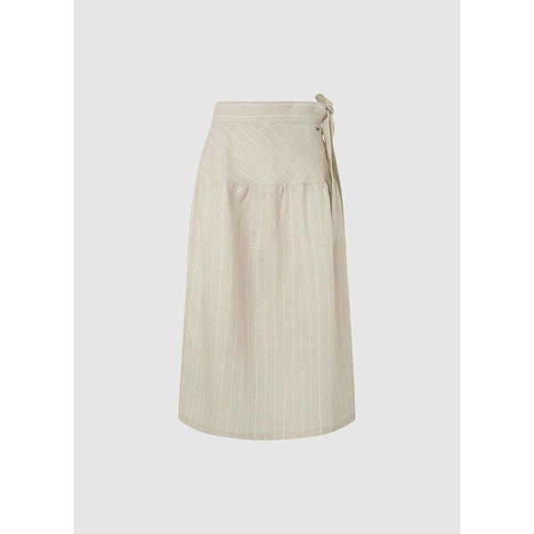 Pepe Jeans Midi Kjol Effie Beige XS Kvinna