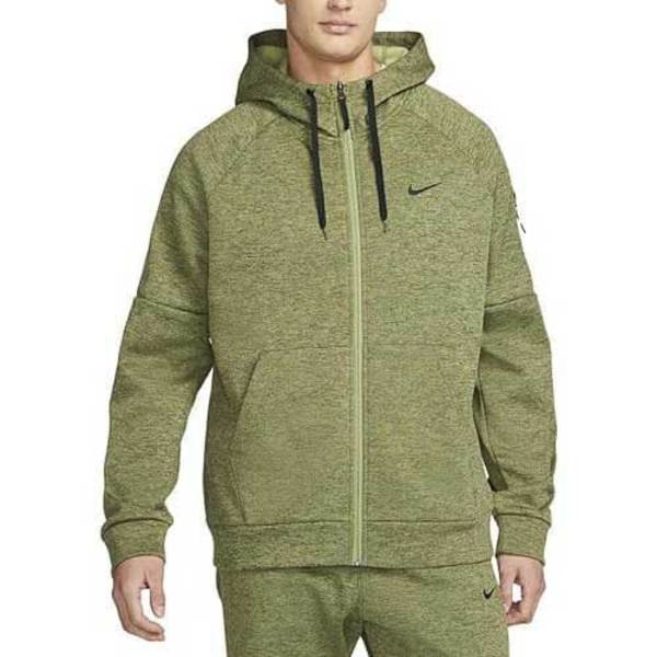 Nike Sweatshirt Med Full Dragkedja Therma Fit Grönt XL Man
