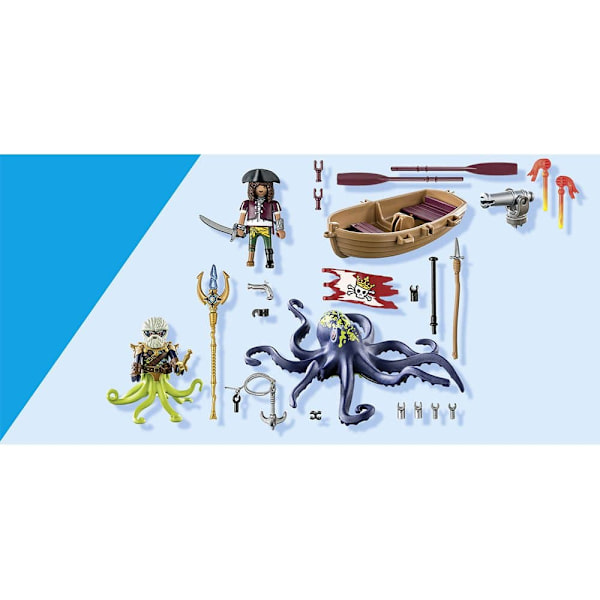 Playmobil Taistelu Jättiläismustekalaa Vastaan Ohjaus Peli Con