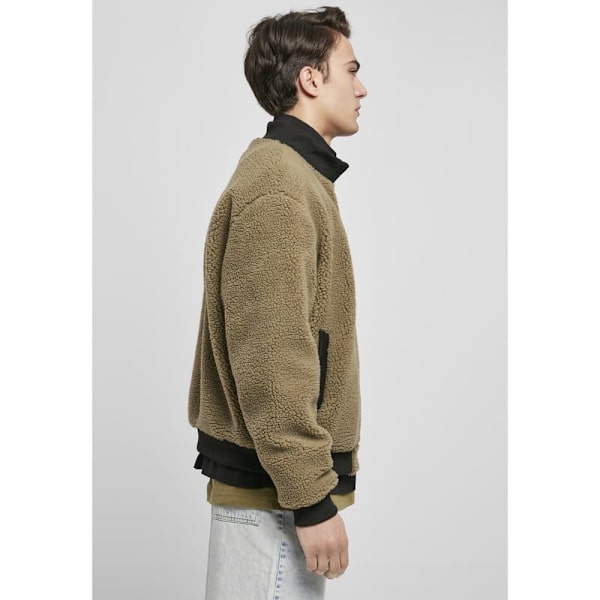 Urban Classics Jakke Boxy Sherpa Grøn M Mand