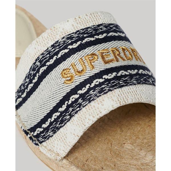 Superdry Canv Overlay Espadrillot Kultainen EU 37 Nainen