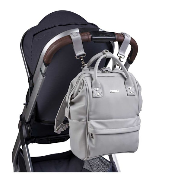 Bababing Järjestäjälaukku Mani Dove Grey Leatherette Valkoinen