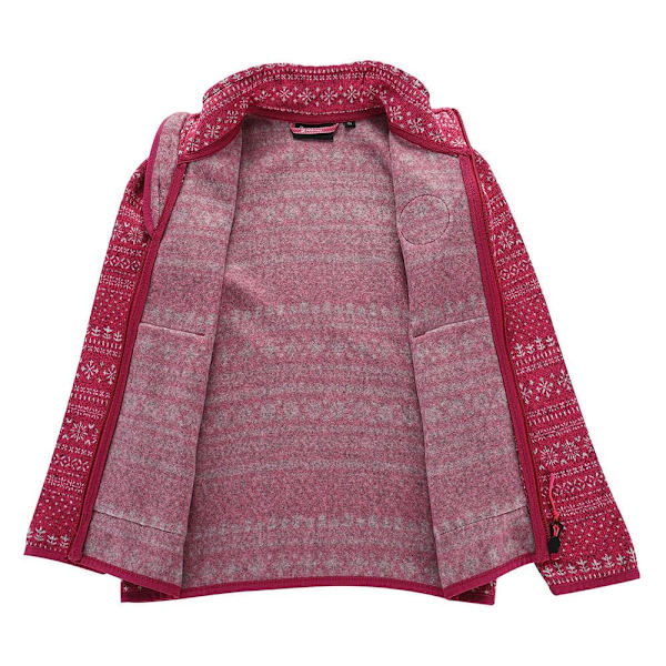 Alpine Pro Full Dragkedja Fleece Zego Rosa 128-134 cm