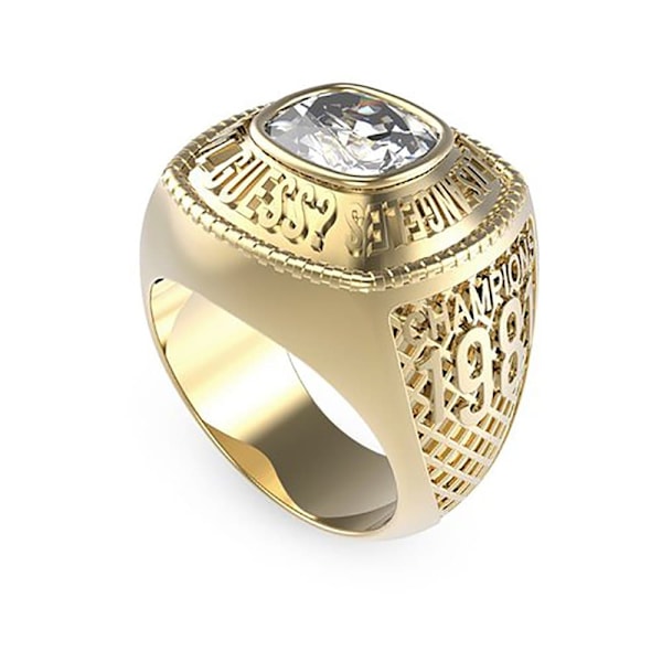 Guess Champions Jumr01375jwyg66 Ring Guld  Man