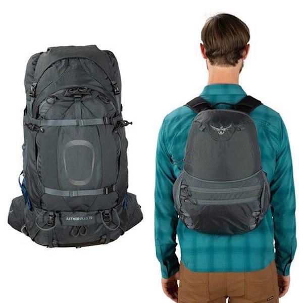 Osprey Reppu Aether Plus 70l Harmaa L-XL