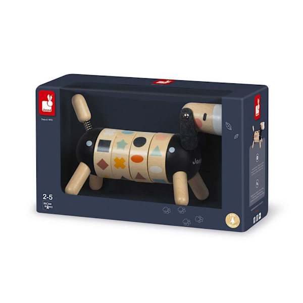 Janod Søde Kokon Former Og Farver Hund Beige,Sort 2-5 Years