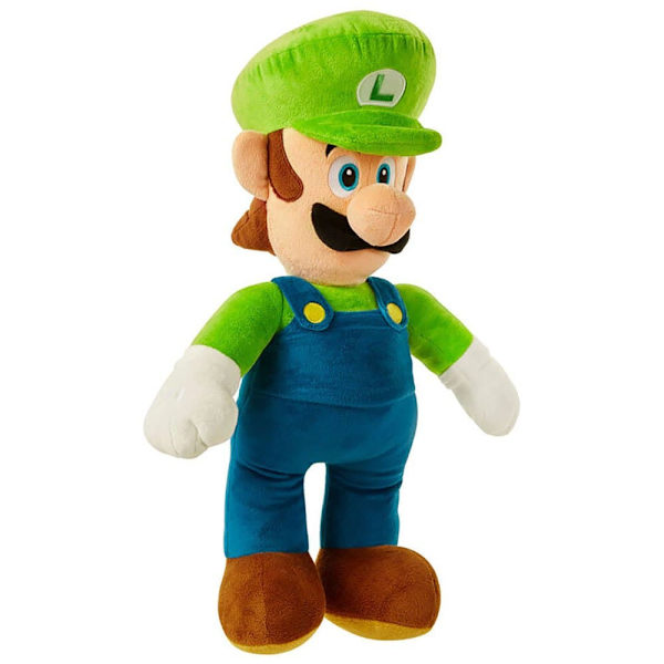 Jakks Pacific Super Mario Bros Teddy Luigi Nintendo 50 Cm Blå