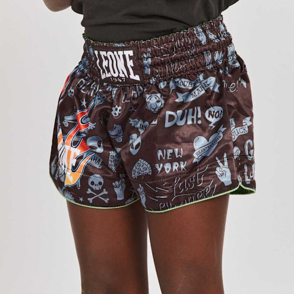 Leone1947 Thaibox Trunks Flames Flerfärgad XL Pojke