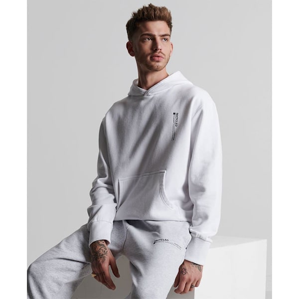 Superdry Luvtröja Studios Rcycl Micro Side Vit XS-S Man