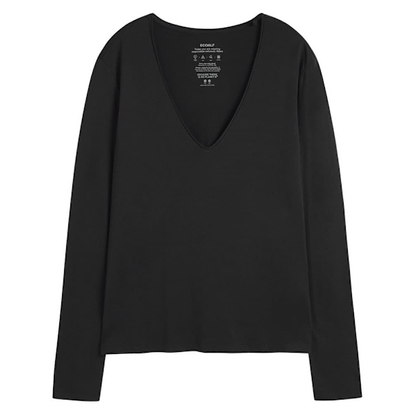 Ecoalf Bea T-shirt Med Lång ärm Svart S Kvinna