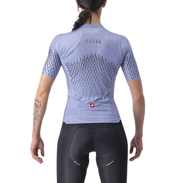 Castelli Aero Pro Korta ärmar Cykeltröja Lila XS Kvinna