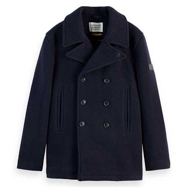 Scotch & Soda Wool Blend Peacoat Jacka Svart S Man