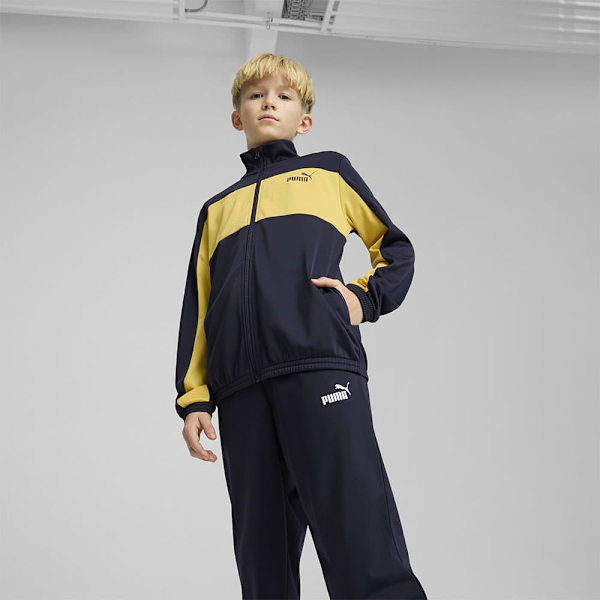 Puma Poly Colorblock Träningsdräkt Svart 13-14 Years Pojke