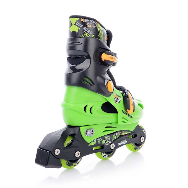 Tempish Rullskridskor Racer+protectors+helmet Grönt EU 26-29