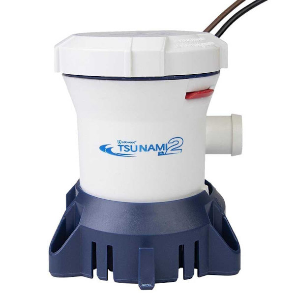 Attwood Länspump Tsunami Mk2 800 2520l/h 12v Durchsichtig 110 x 101 x 114 mm