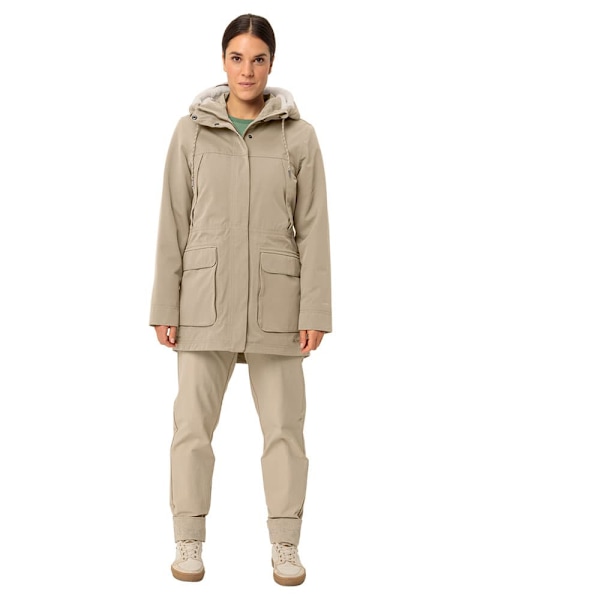 Vaude Manukau Ii Parka Beige 40 Kvinna