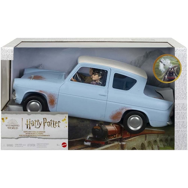 Harry Potter Ja Ron Lentävän Auton Kanssa Harry Monivärinen