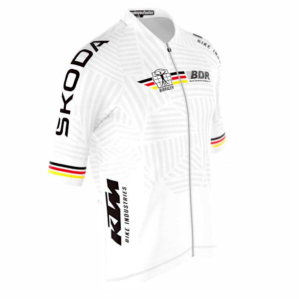 Bioracer German Icon Classic Matrix Kortærmet Trøje Hvid S Mand