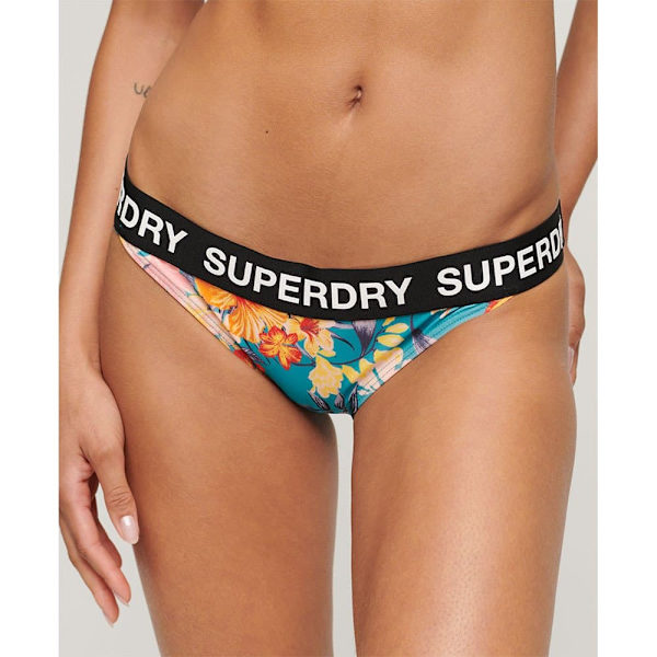 Superdry Logo Classic Bikini Botten Flerfärgad L Kvinna