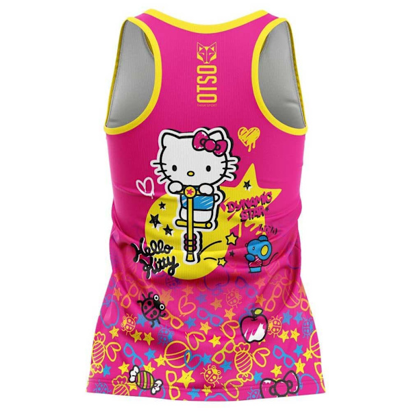 Otso Hello Kitty Sparkle Hihaton T-paita Pinkki L Nainen