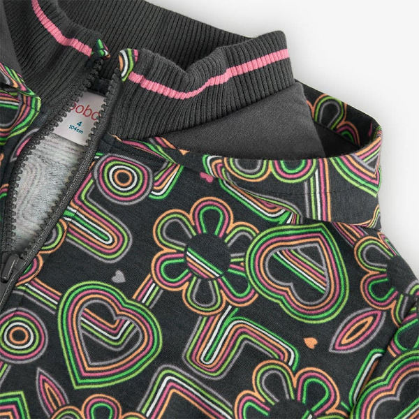 Boboli Fleece Printed Jakke Grøn 4 Years