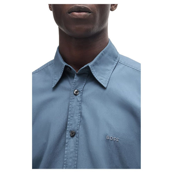 Boss Relegant 6 M 10260284 Skjorte Med Lange ærmer Blå L Mand