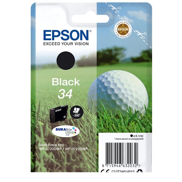 Epson Mustepatruuna Dura Brite Ultra 34 T 3461 Musta