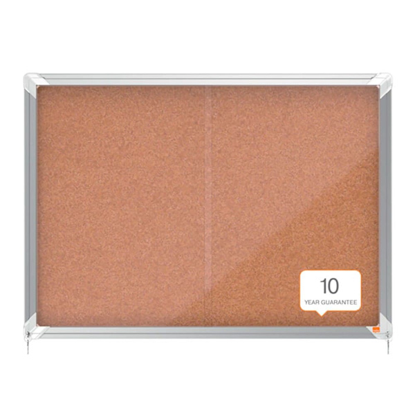 Nobo Premium Plus 8xa4 Interior Interior Kork Overflade Vitrine Med Skydedør