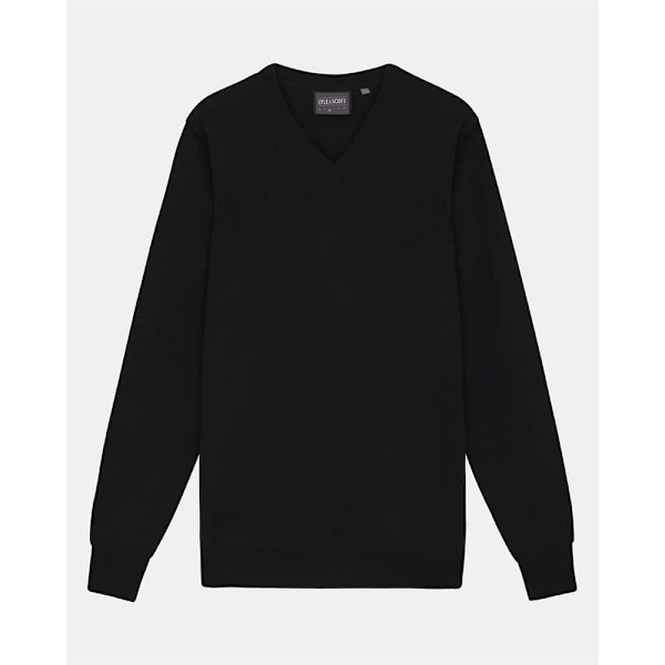 Lyle & Scott V-hals Sweater Tonal Eagle  M Kvinde