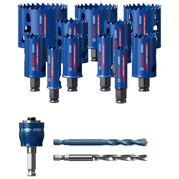 Bosch Professional Hålsågsset Expert Tough Material 14 Enheter Silver