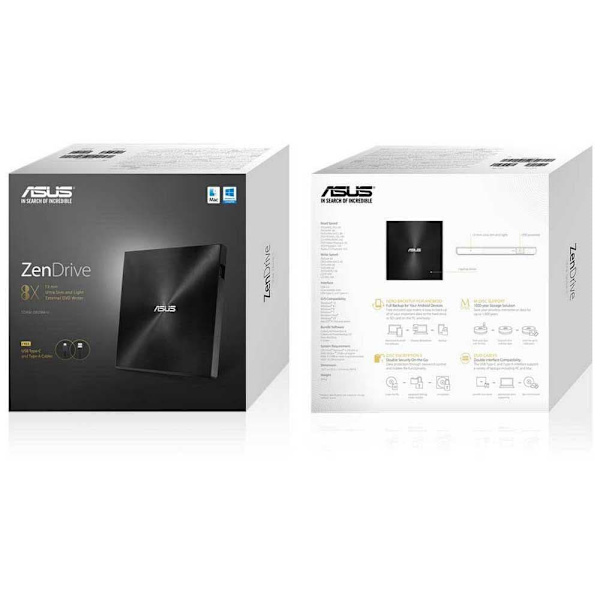 Asus Ulkoinen Usb-tallennin Sdrw-08u9m-u Musta
