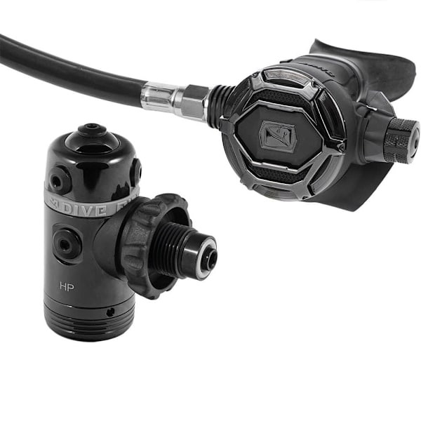 Dive Rite Regulator Din Rg 6000 70 Cm Slange Sort