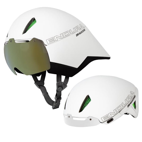 Endura Drag2zero Aeroswitch Hjelm Hvid L-XL