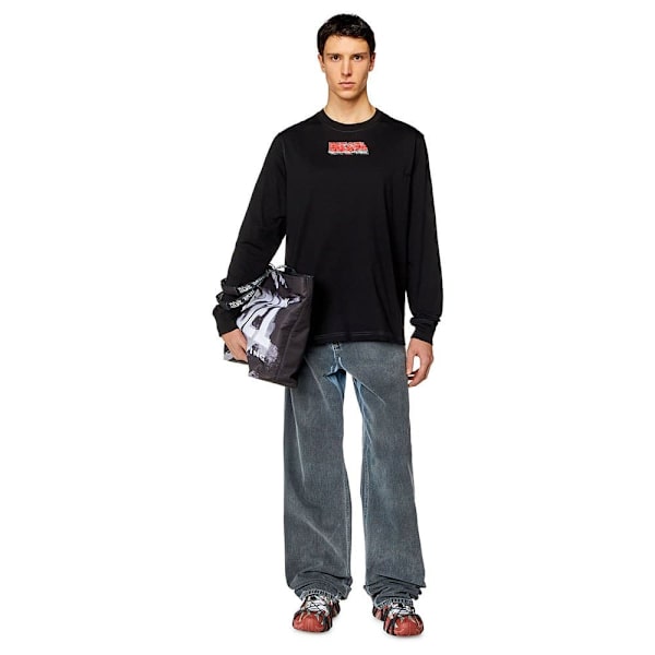 Diesel Langærmet T-shirt Just K2 Sort L Mand