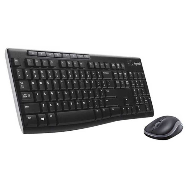 Logitech Trådløs Mus Og Tastatur Combo Mk270 Sort Turkey QWERTY