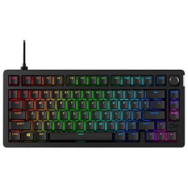 Hyperx Hyperx Alloy Rise 75 Gamingtangentbord Svart