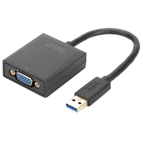 Assmann Digitus Usb 3.0 To Vga Adapter Sort Sort