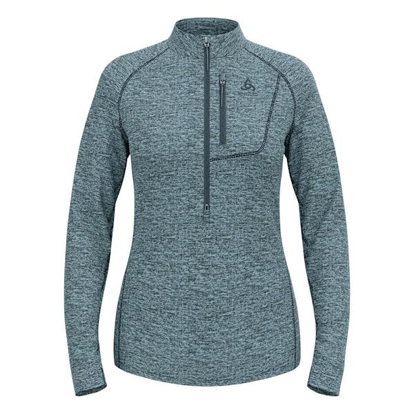Odlo Tencia Fleece Med Halv Dragkedja Blå M Kvinna